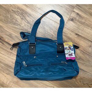 NWT Chibao Teal Small Tote Bag  for Women Canvas Crossbody Bag Shoulder Bag